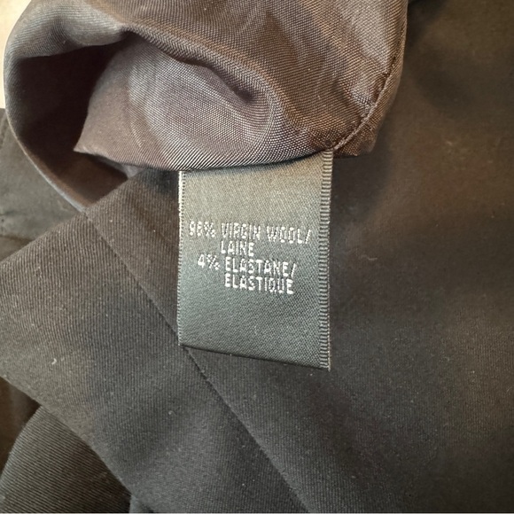 Lafayette148 4 Black Virgin Wool Straight Pencil Skirt ~ Classic Capsule Career - Picture 6 of 6